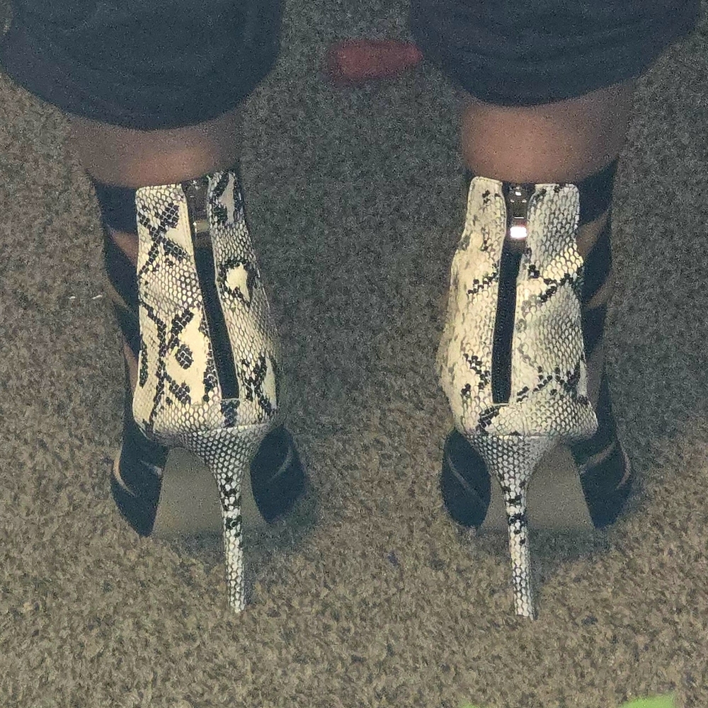 Snakeskin Stiletto Heels